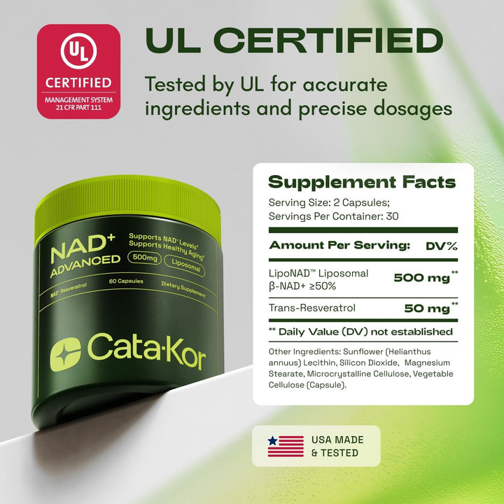 Youthful Energy Boost Capsules NAD Supplement for Anti-Aging