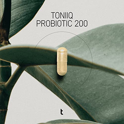 Toniiq 200 Billion CFU Probiotic Supplement 30 Verified Third-Party Tested Strains - Fully Shelf-Stable Probiotics Formula with Prebiotic Blend - Extended Release Capsules